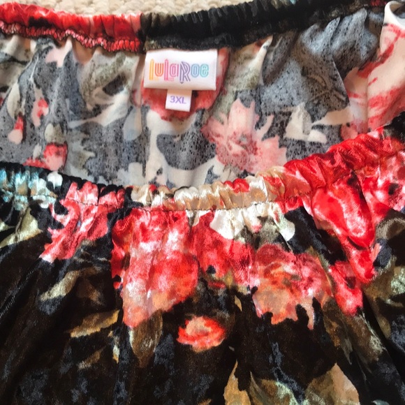 NWT LuLaRoe 3XL Cici off the shoulder dress - Picture 4 of 6